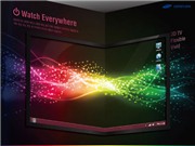 Bóng đá anh, ngoại hạng anh, lịch thi đấu euro 2012, Samsung trình diễn màn hình 3D có thể gập lại